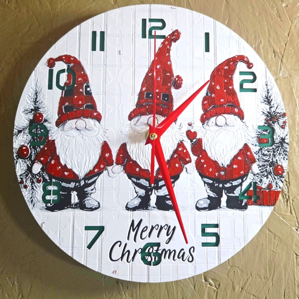Christmas Gnome Clock